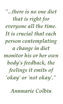 Annemarie Colbin quote on diet