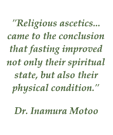 Motoo on effects of fasting