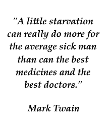 Mark Twain quote on fasting
