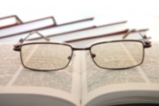 Books and glasses