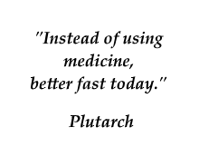 Plutarch quote on fasting
