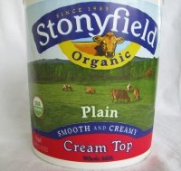 Stonyfield Yogurt Cream Top